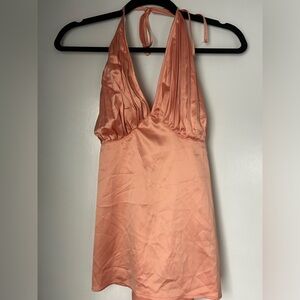 PrettyLittleThing Peach Satin Camisole